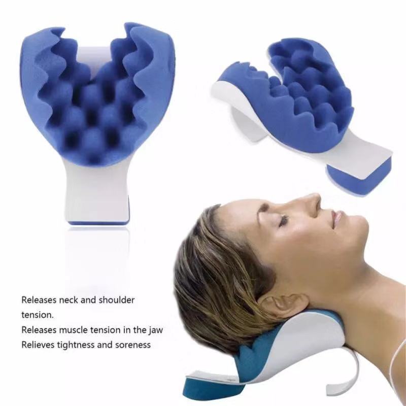Nackenkissen mit Kopfstütze, blau | LuxeStyle