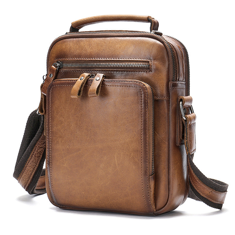Umhängetasche Vintage Crazy Horse Leder