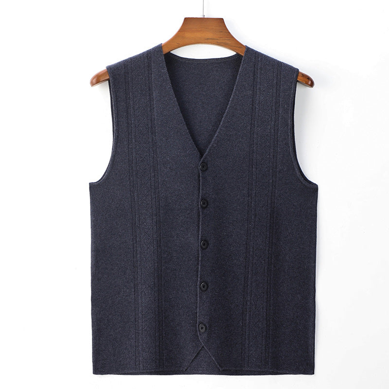 Herren Strick-Cardigan mit V-Ausschnitt – Ansicht 3