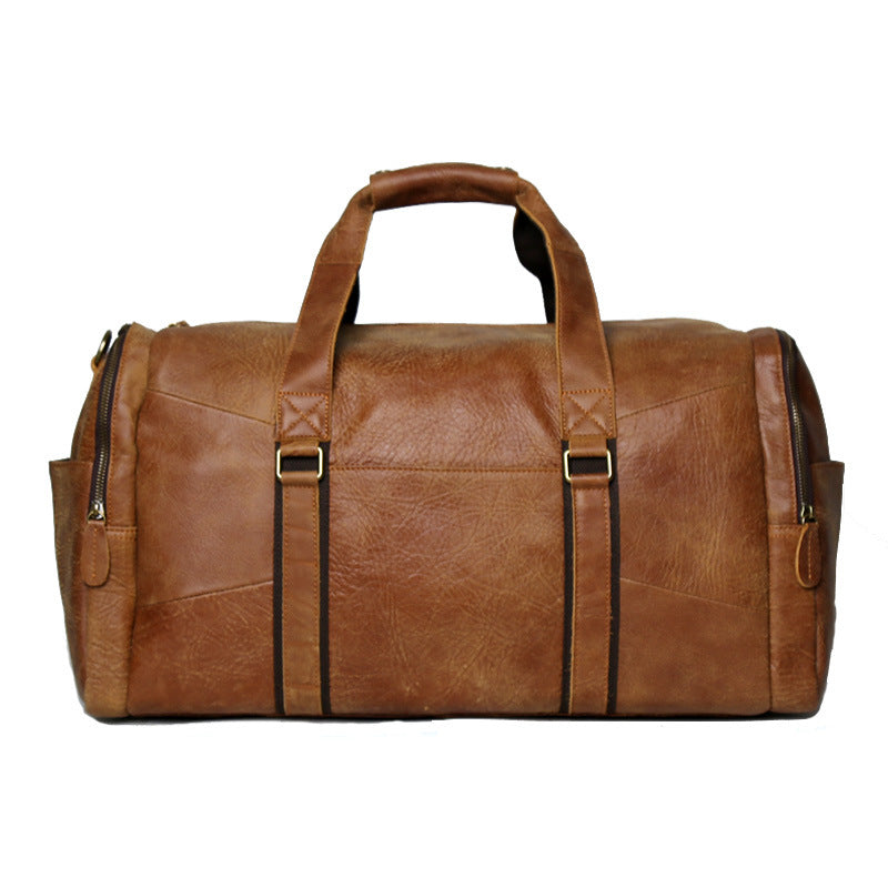 Grosses Leder-Duffel mit matter Oberfläche – Bild 3 | LuxeStyle