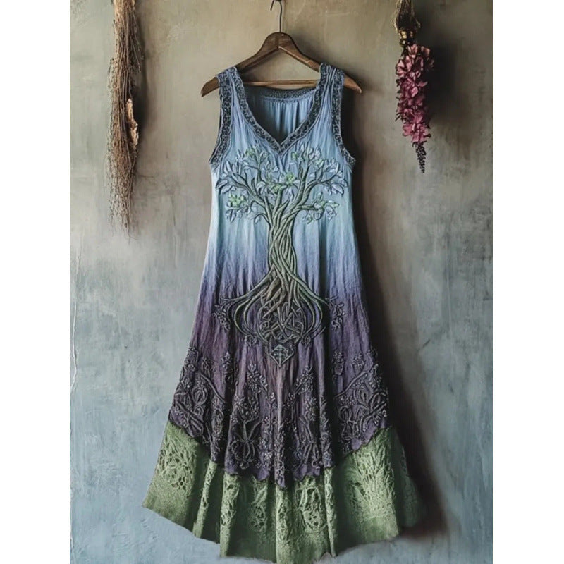 Retro A-Linien Kleid mit 3D-Effekt – Bild 6 | LuxeStyle