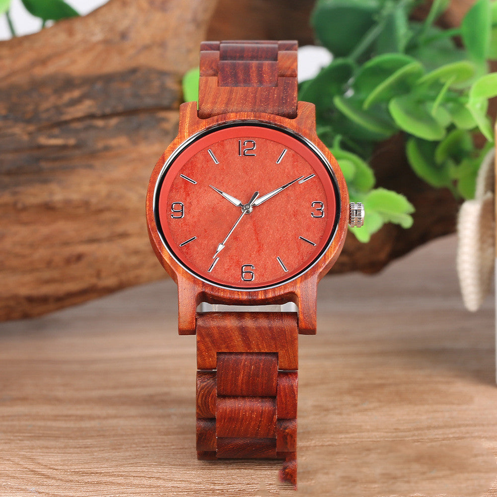 Holzarmbanduhr mit Quarzwerk, 40 mm Zifferblatt – Bild 2 | LuxeStyle