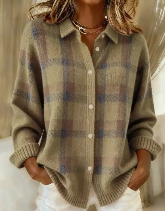 Plaid-Hemd mit weitem Schnitt