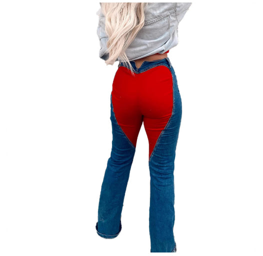 Farb-Block Jeans