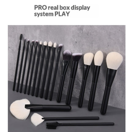 Anmei 18-teiliges Make-up Pinselset aus Tierhaar