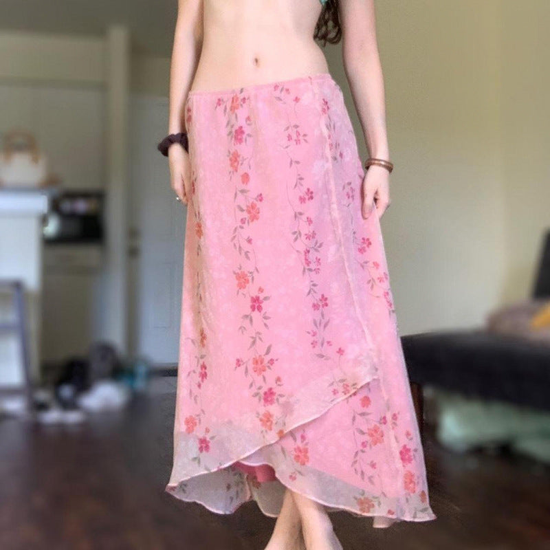 Midi-Kleid mit floralem Print