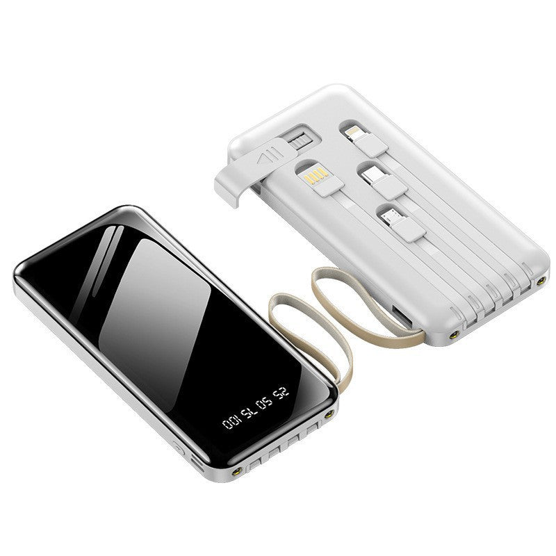 Power Bank mit Schnellladung & integriertem Kabel