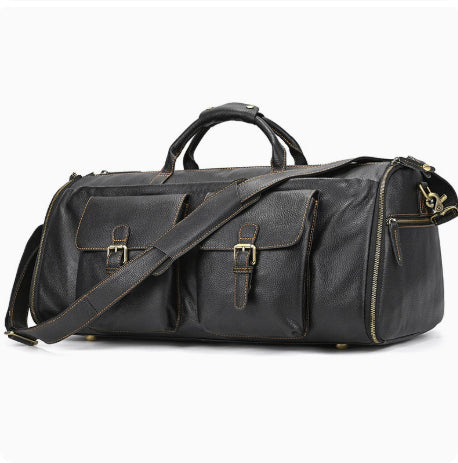 Vintage Reise-Sporttasche Leder faltbar – Bild 1 | LuxeStyle