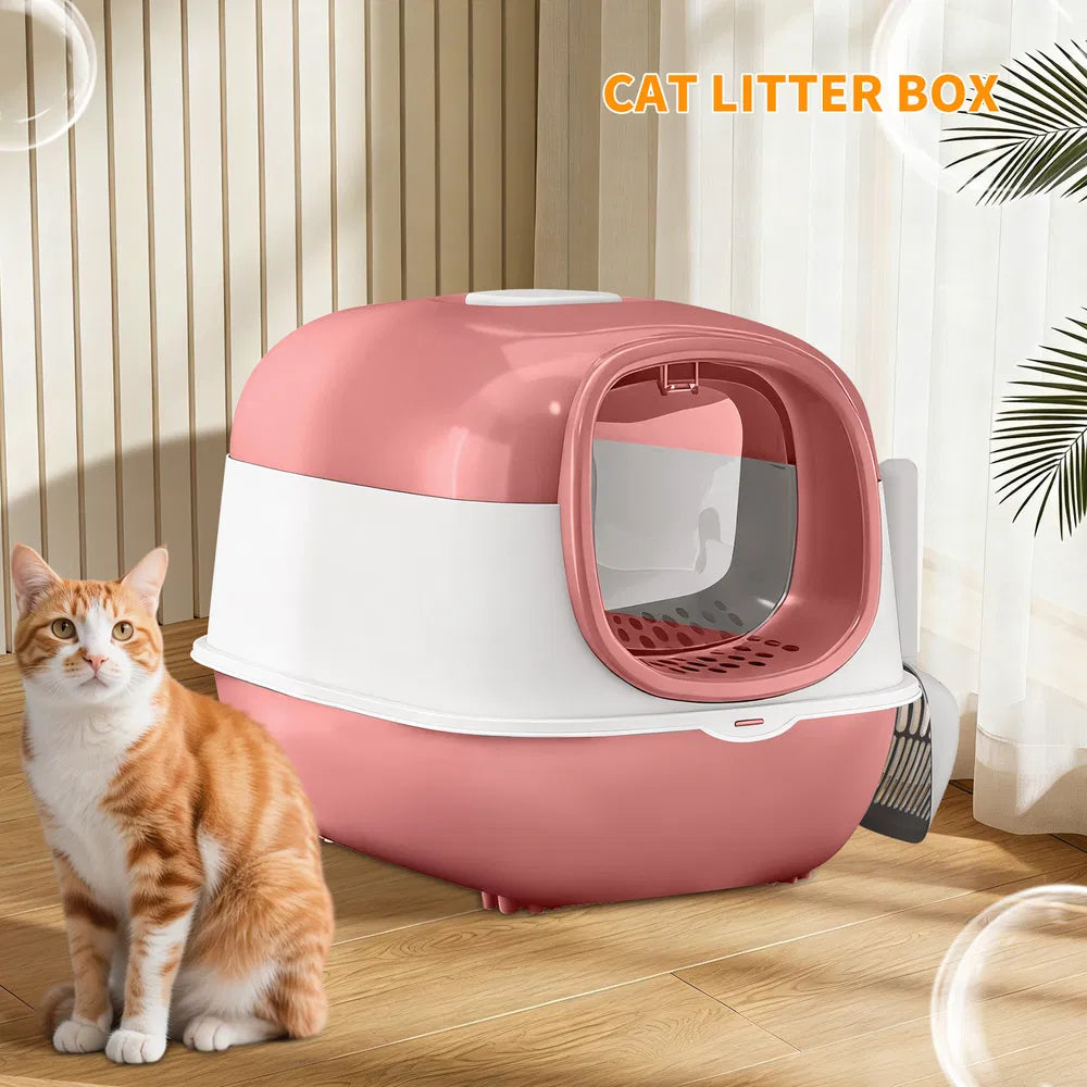 Pinkes Katzenkistchen E24 aus dickem Material