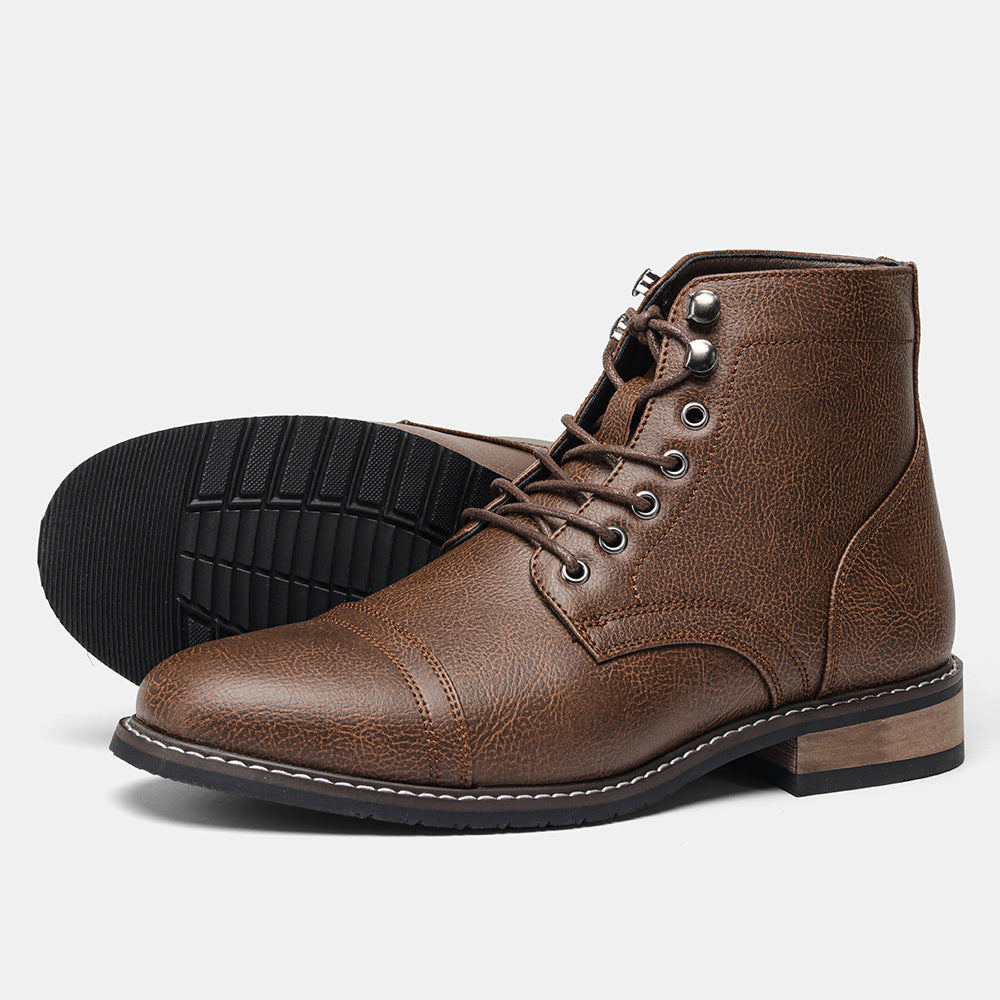 Vintage Casual Leder Boots für Herren