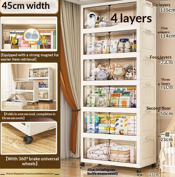 Mehrschichtiger Aufbewahrungs-Schrank