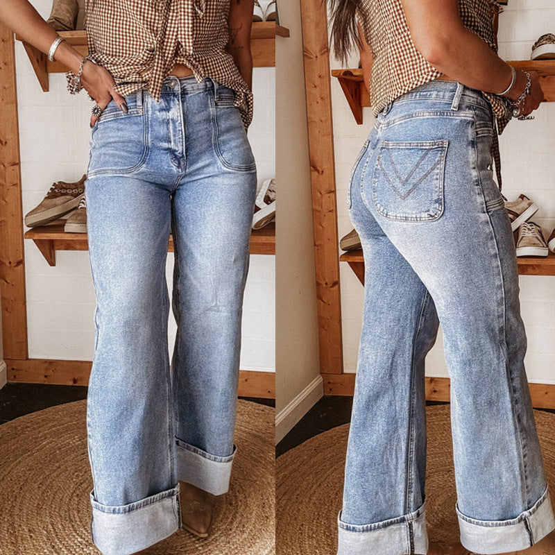 Tägliche Stretch-Gewaschene Jeans