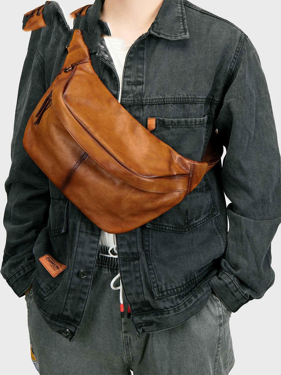Leder-Bauchtasche für Herren – Ansicht 2
