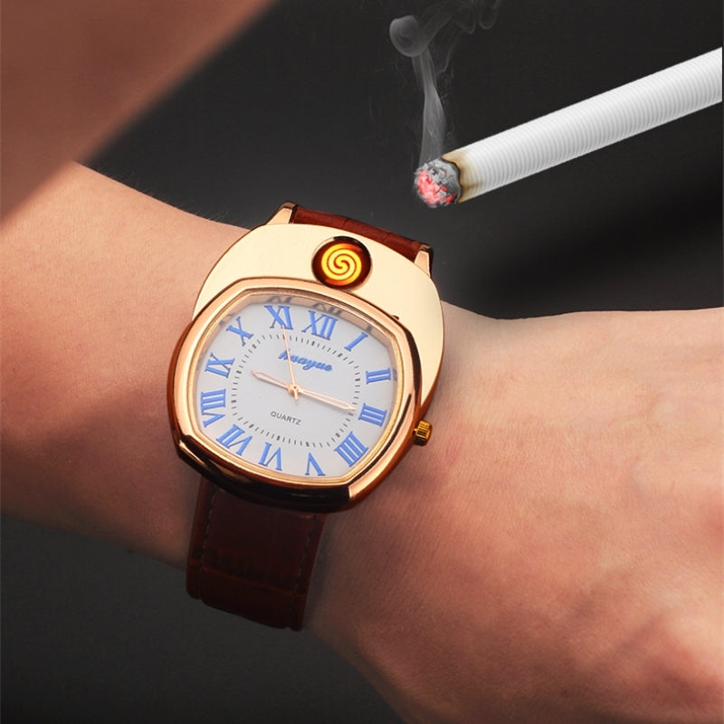 Armbanduhr mit winddichtem Feuerzeug – Bild 5 | LuxeStyle