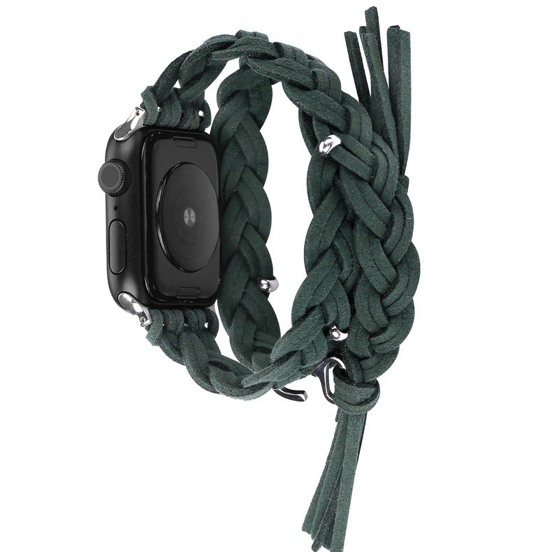 Lederkordel-geflochtenes Uhrenarmband – Bild 2 | LuxeStyle