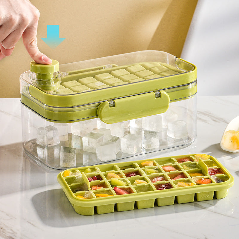 Silikon Eiswürfelform mit Presse – Bild 1 | LuxeStyle