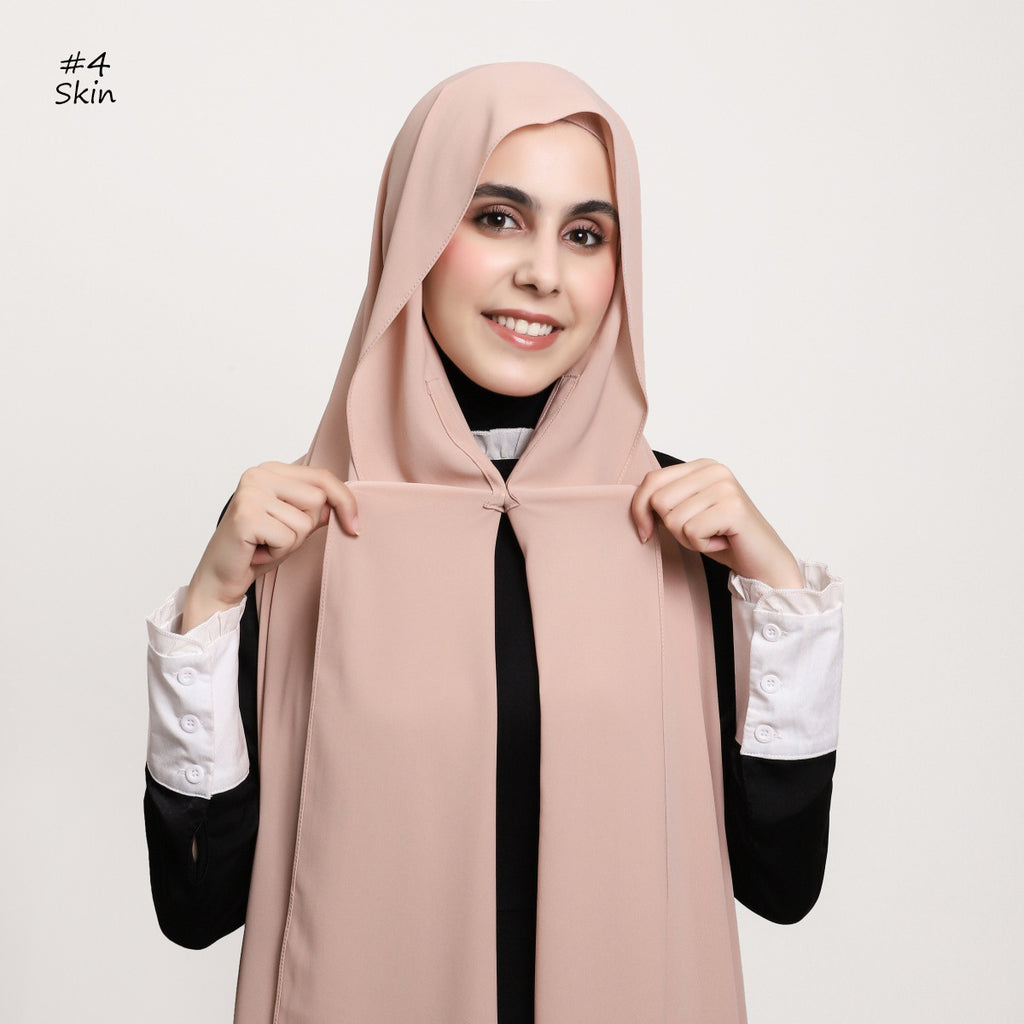 Elegantes Chiffon-Tuch mit Magnetverschluss
