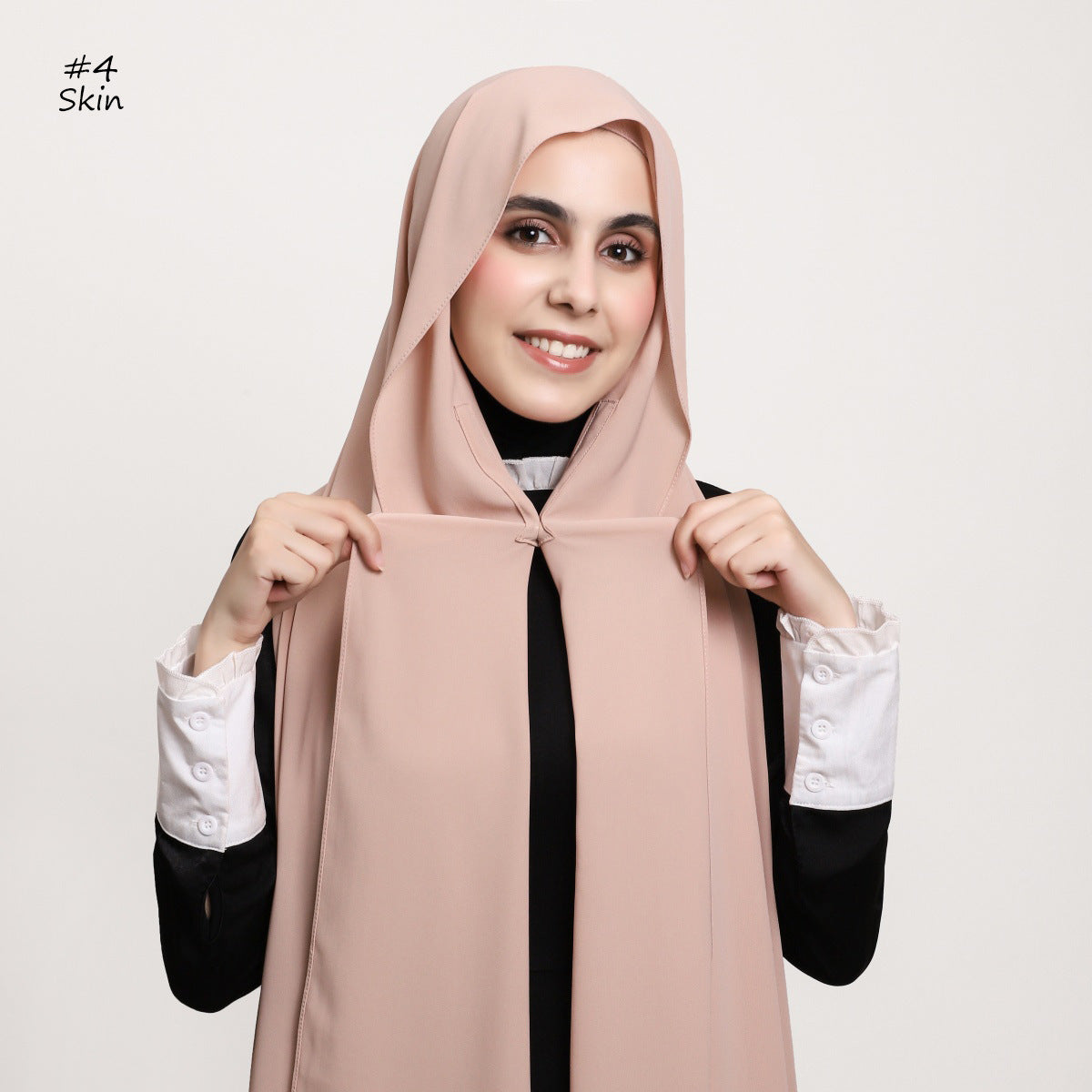 Elegantes Chiffon-Tuch mit Magnetverschluss