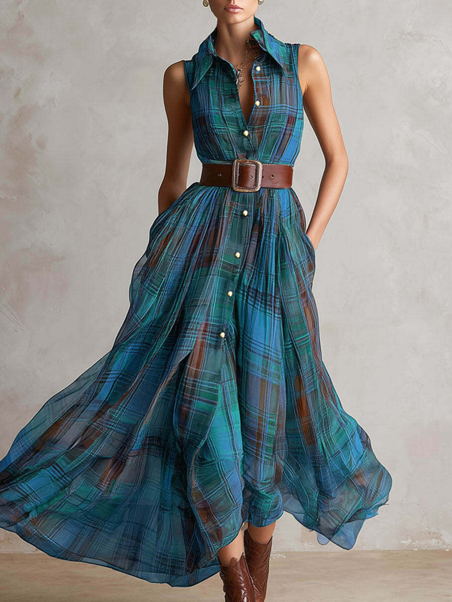 Ärmelloses Midikleid mit offener Rückenpartie – Bild 8 | LuxeStyle