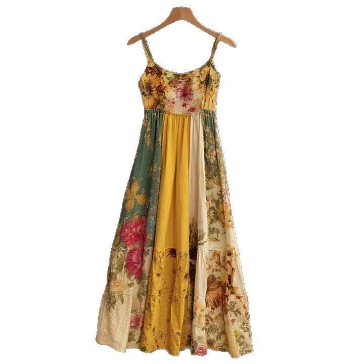 Geblümtes Maxi-Kleid im Bohème-Stil | LuxeStyle