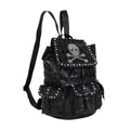 Lederrucksack mit Nieten und Diamanten
