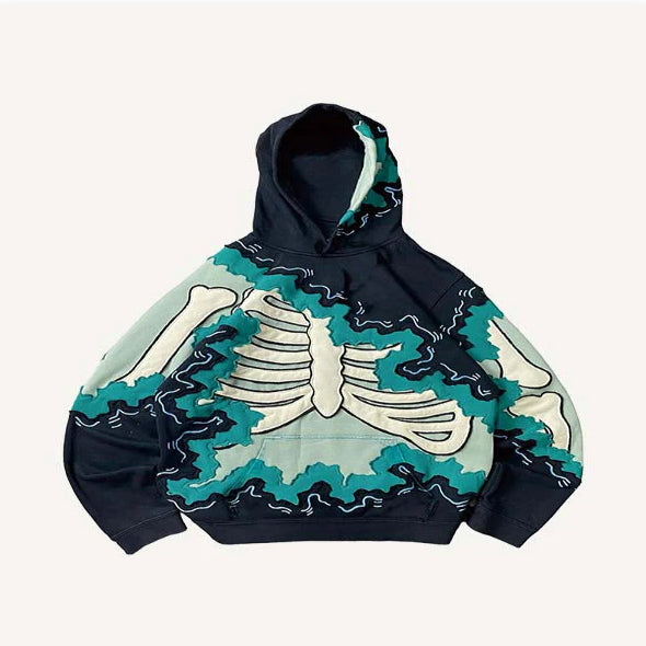 Casual Druck-Pullover aus Polyester