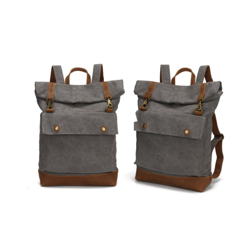 Rucksack mit Rolltop und Schulterklammer – Bild 4 | LuxeStyle