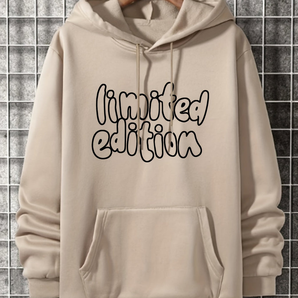 Gemusterter Fleece-Kapuzenpullover für Herren