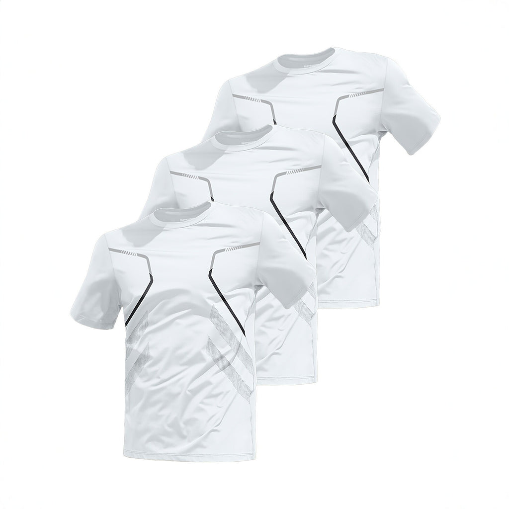 3er-Pack Sport-Tops Herren Kurzarm