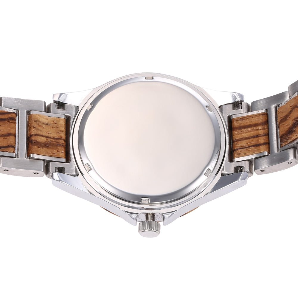 Herren Quarzuhr aus Holz und Edelstahl – Bild 9 | LuxeStyle