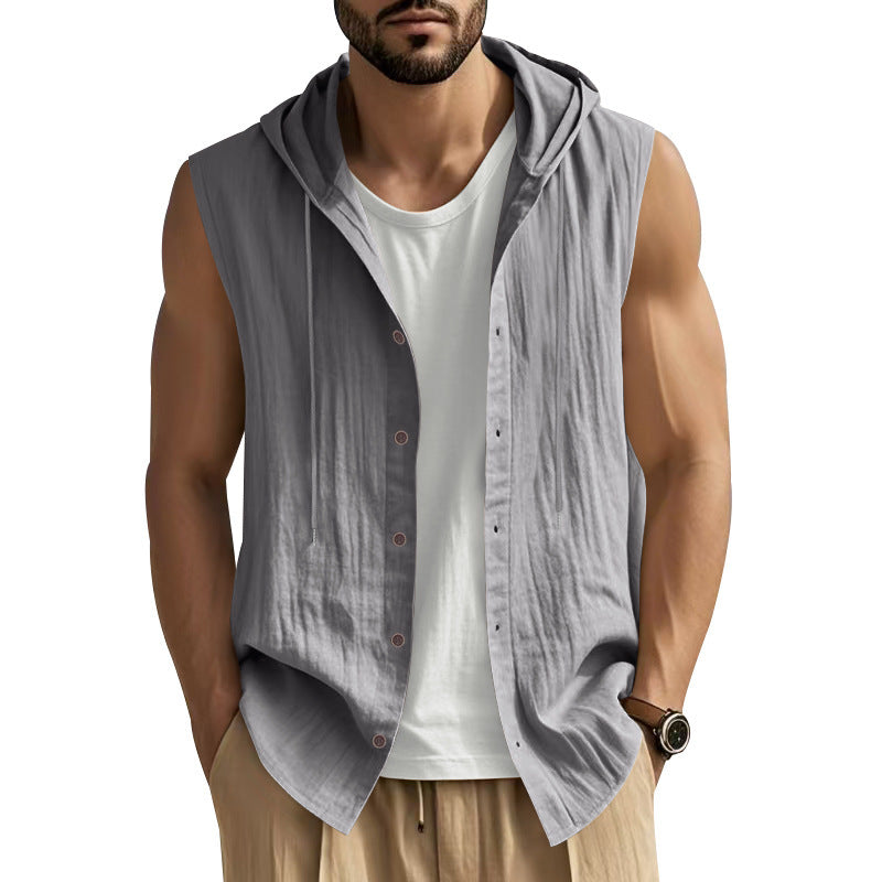 Leinen-Kapuzenshirt für Herren – Bild 8 | LuxeStyle