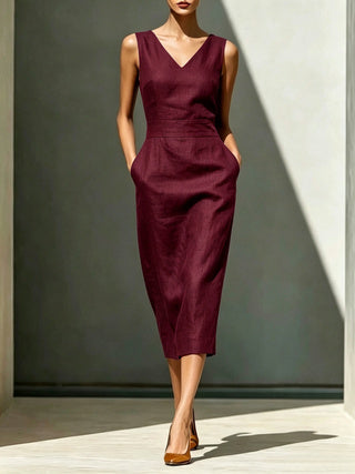 Einfarbiges Kleid