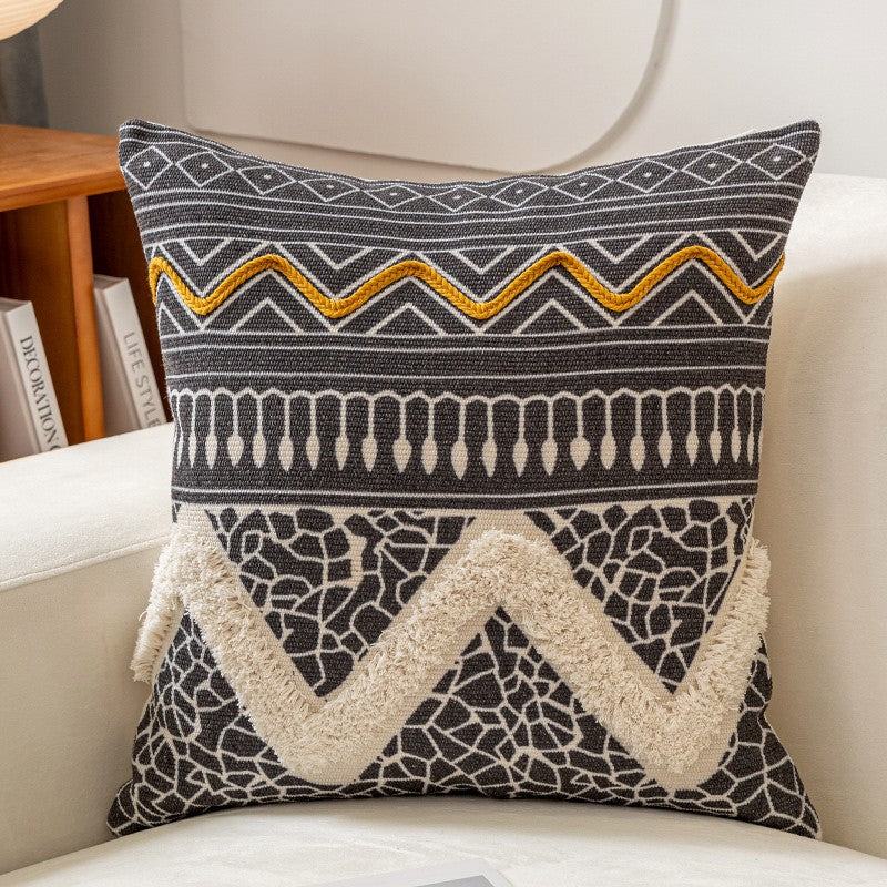 Kissenbezug Ethno-Stil Baumwolle getuftet – Bild 5 | LuxeStyle
