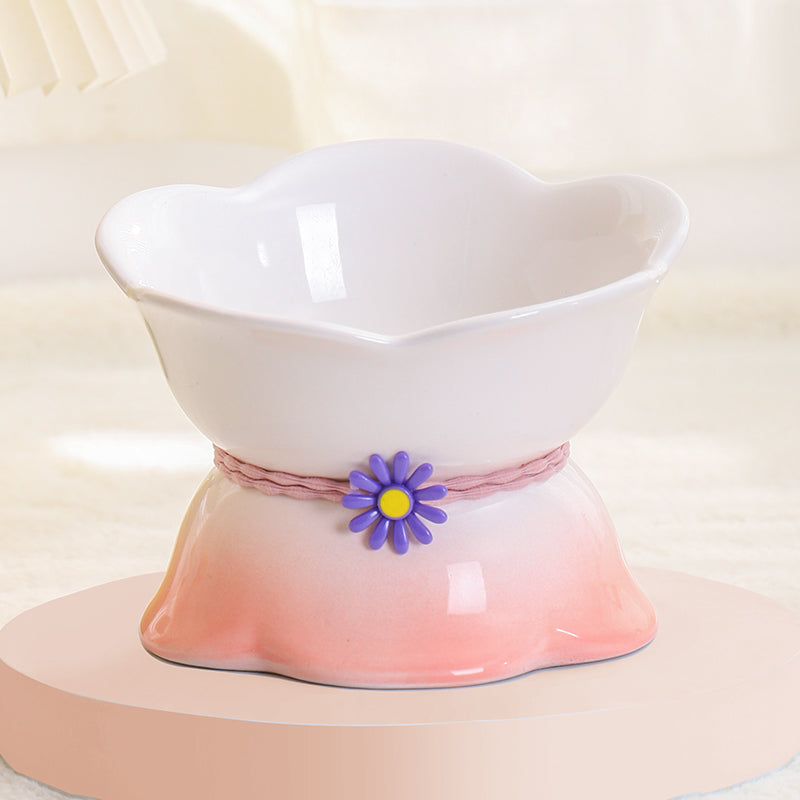 Keramik-Futternapf Blume – Pastellfarben – Bild 2 | LuxeStyle