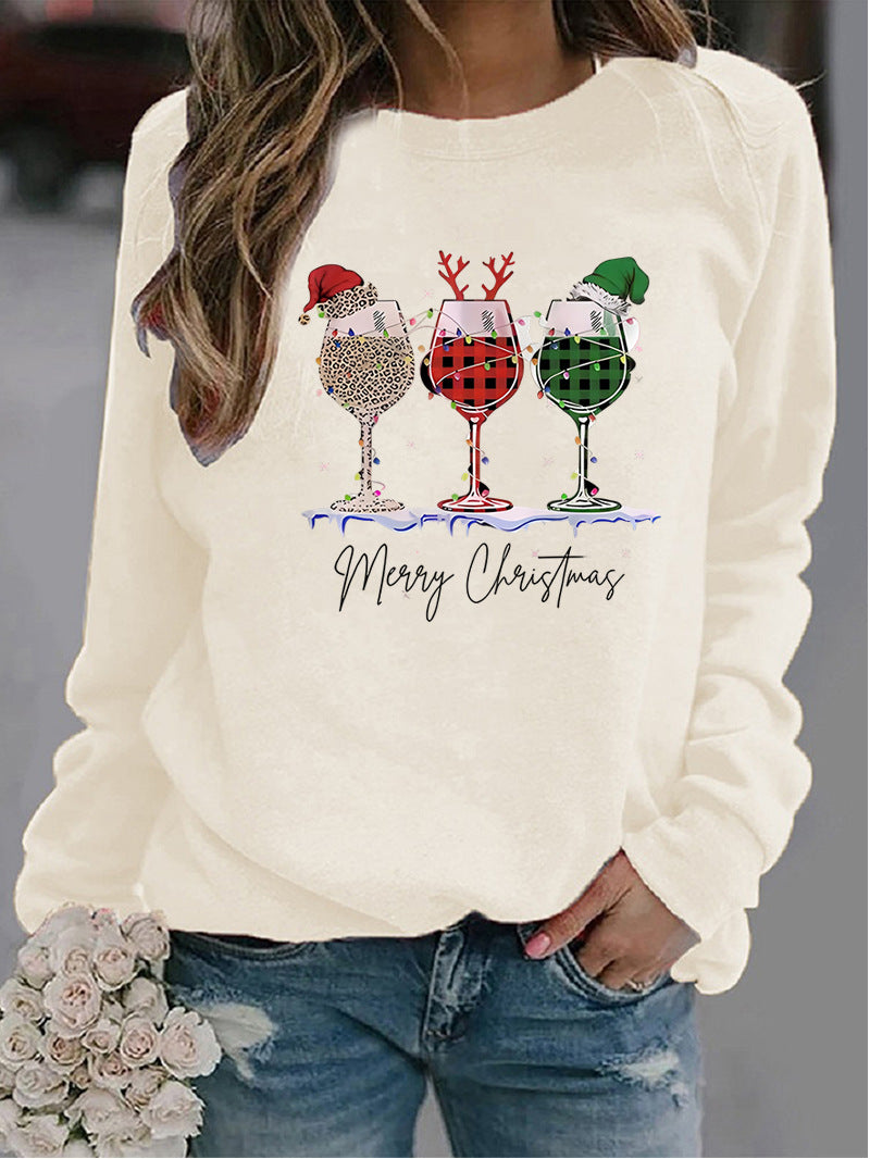 Weihnachts-Pullover für Damen mit Rundhals