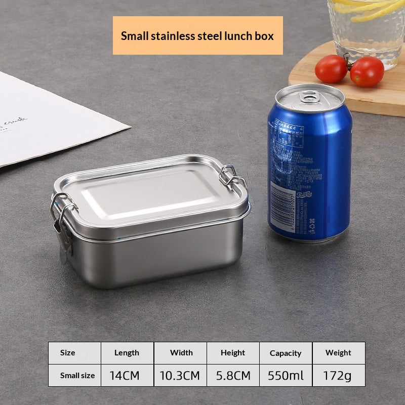 Edelstahl-Lunchbox mit Schnappverschluss