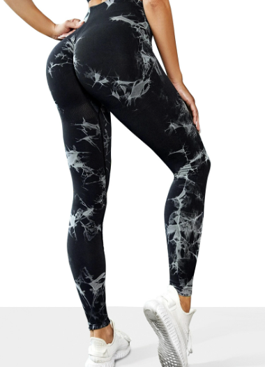 Vier Jahreszeiten Yoga-Pants mit Print