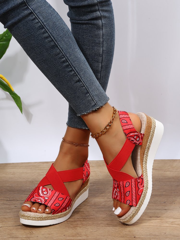 Schwarze Wedges mit Schlangenmuster – Bild 5 | LuxeStyle
