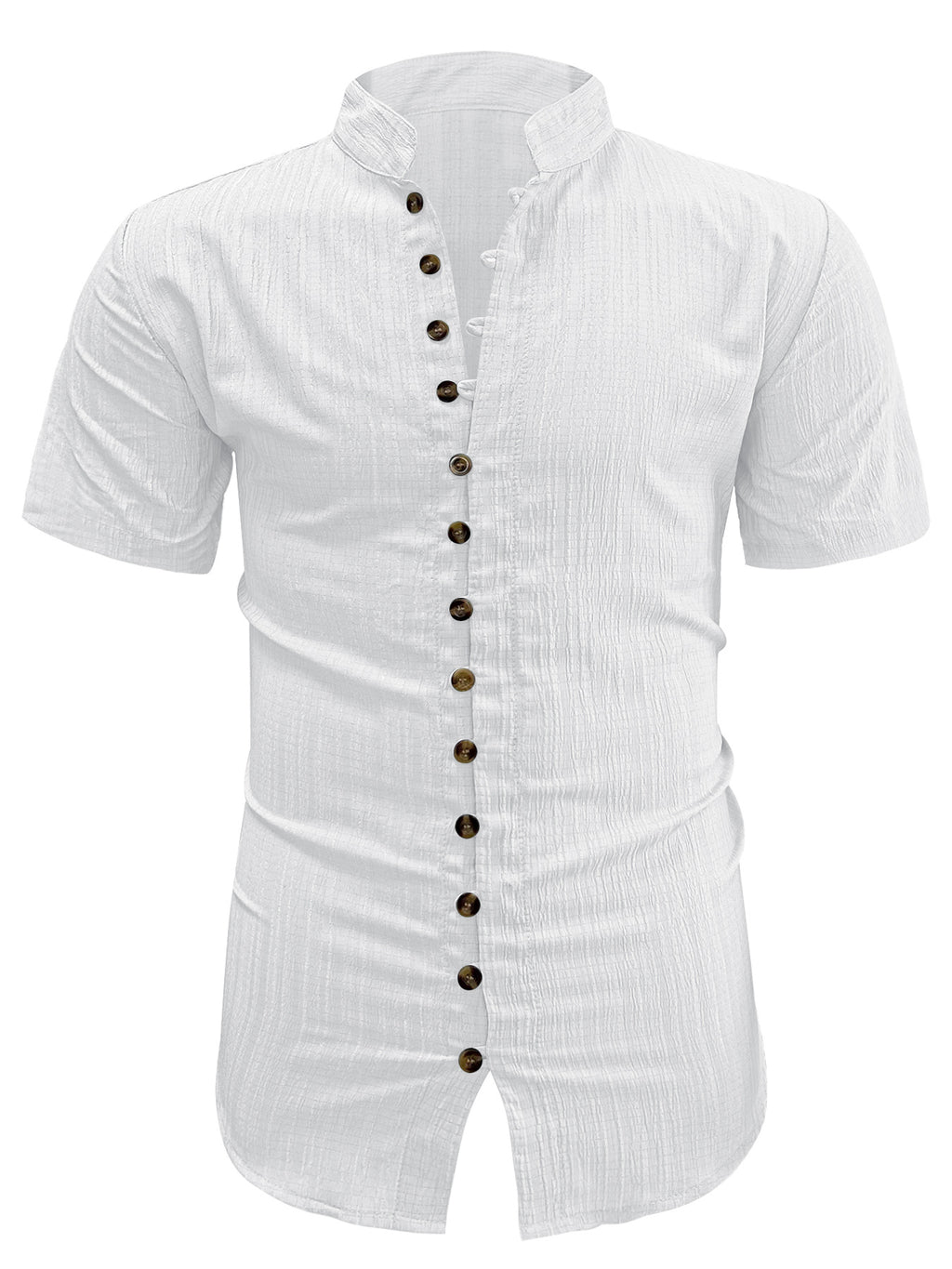 Herren Kurzarm Cardigan Hemd Übergrössen – Bild 10 | LuxeStyle