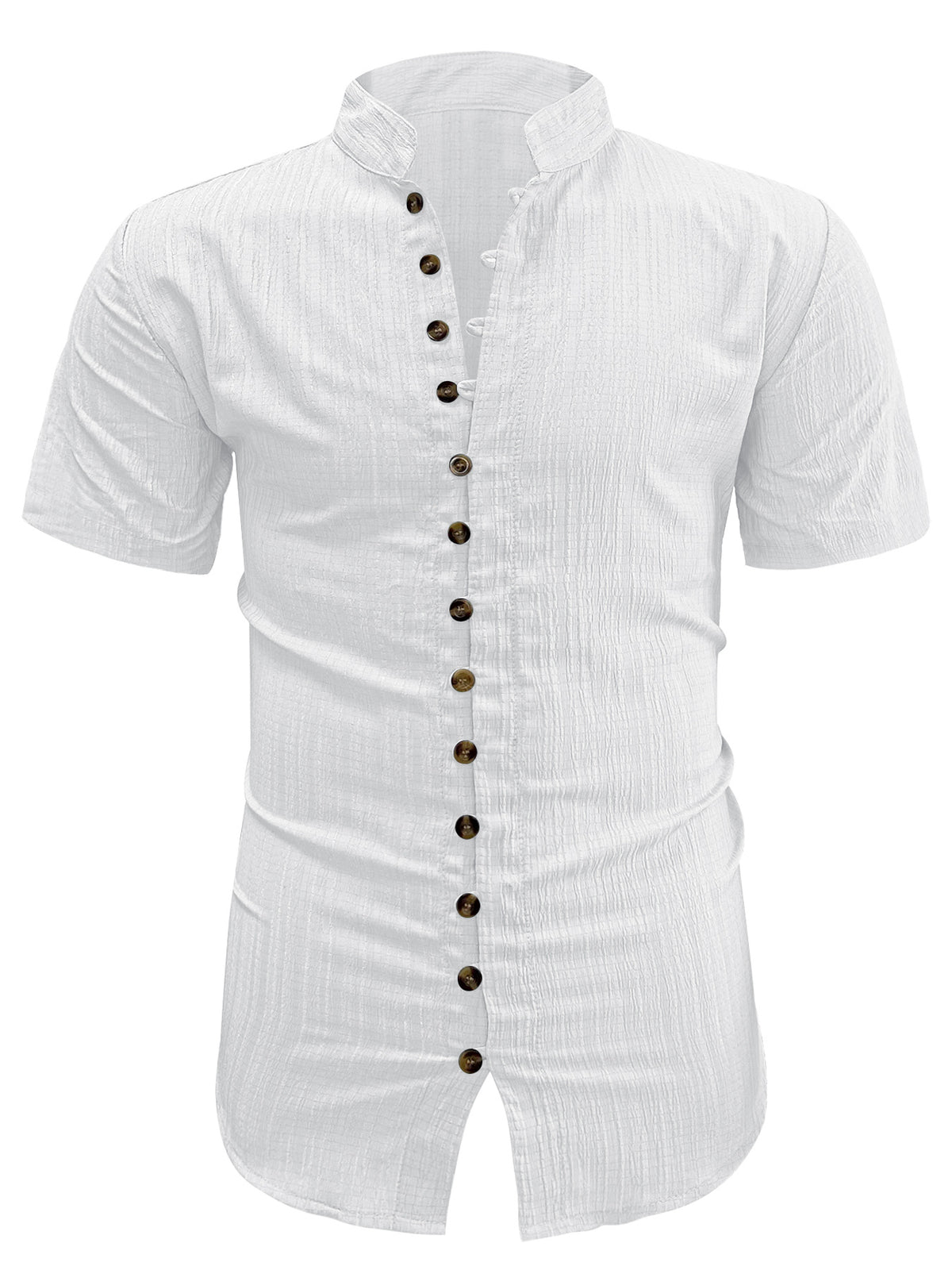 Herren Kurzarm Cardigan Hemd Übergrössen – Bild 10 | LuxeStyle