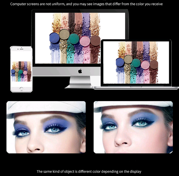 Kelly Lidschatten-Palette, 12 Farben matt – Bild 11 | LuxeStyle