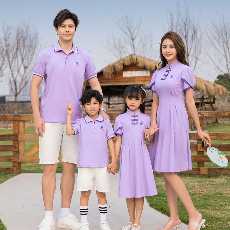 Hanfu Partnerlook Kurzarm-Set