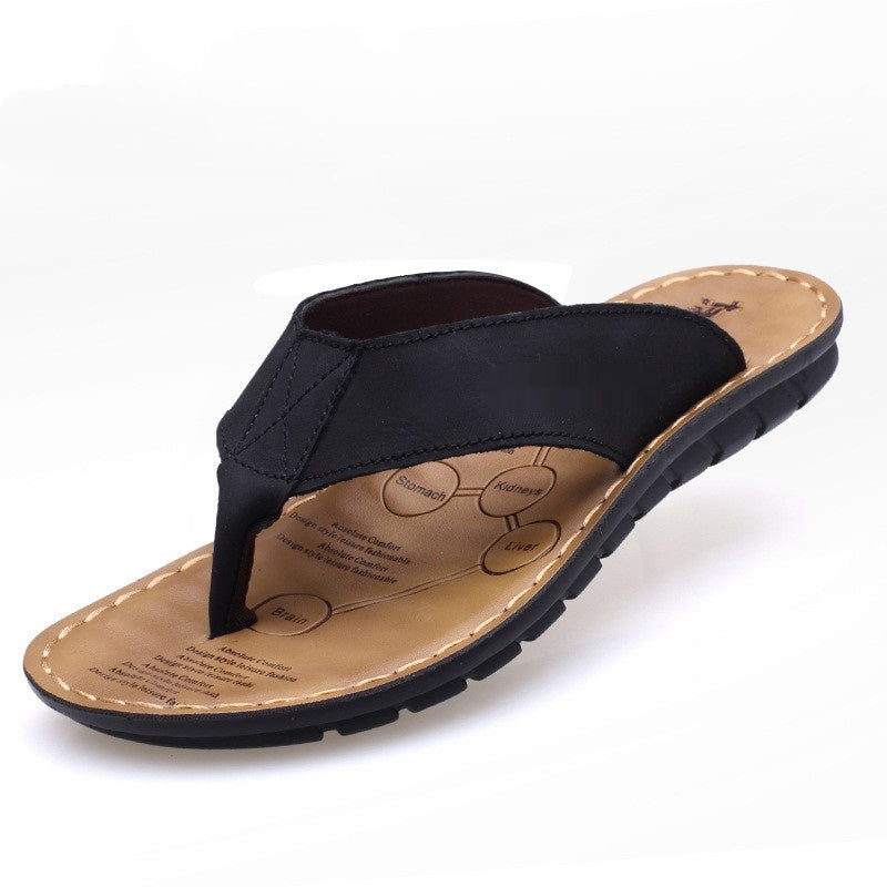 Herren Flip-Flops aus Rindsleder