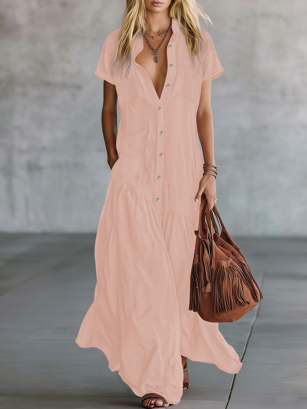 Elegantes Kleid mit Rüschen