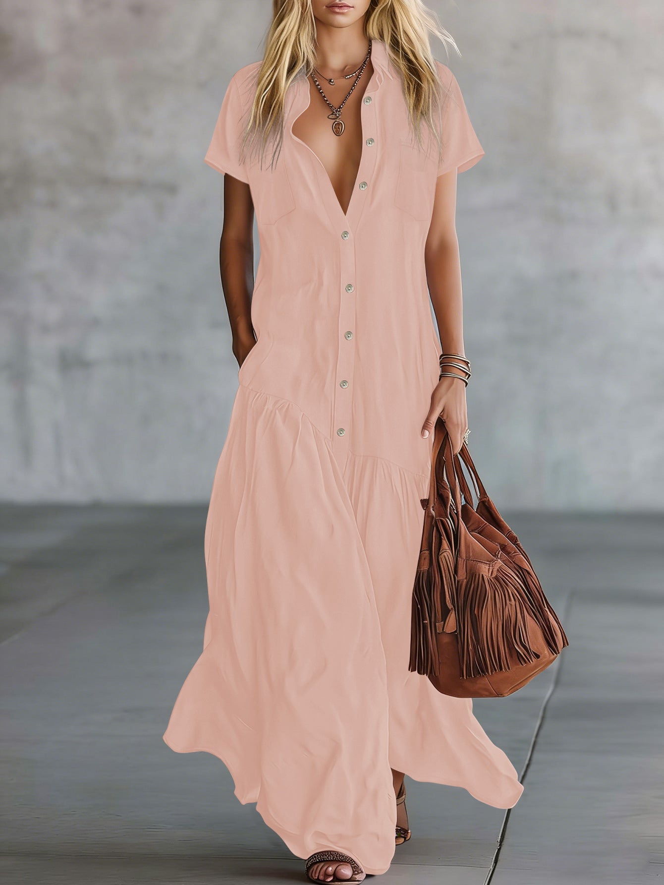 Elegantes Kleid mit Rüschen