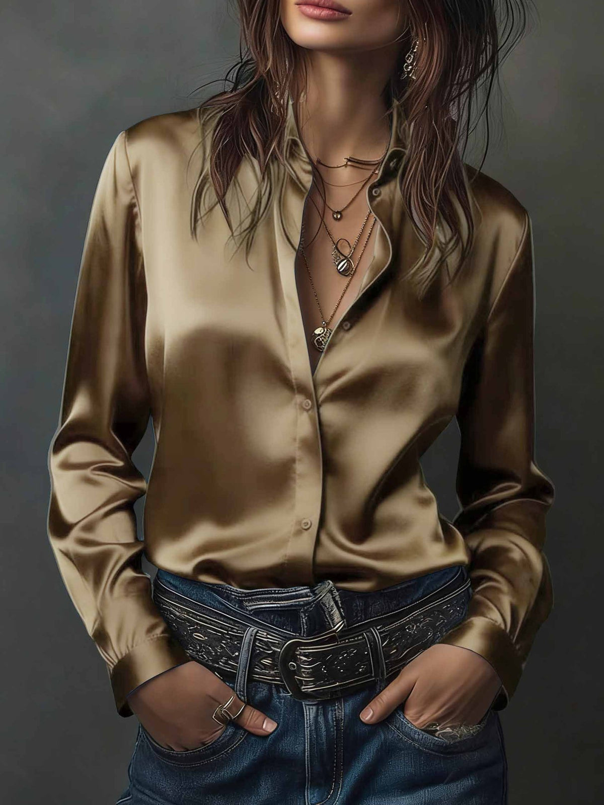 Elegantes Satinhemd im Western-Stil – Bild 20 | LuxeStyle