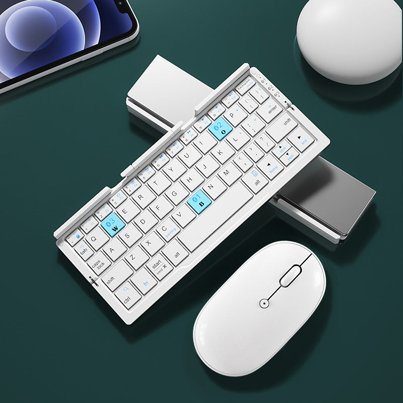 Faltbare Mini Bluetooth-Tastatur mit Ständer