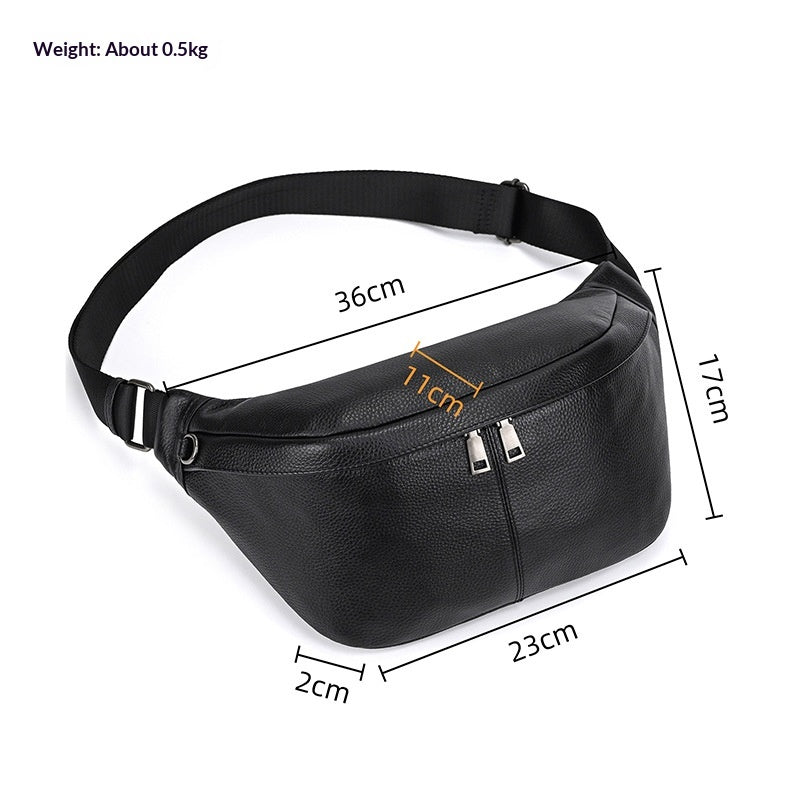 Leder-Brusttasche für Herren – Ansicht 5