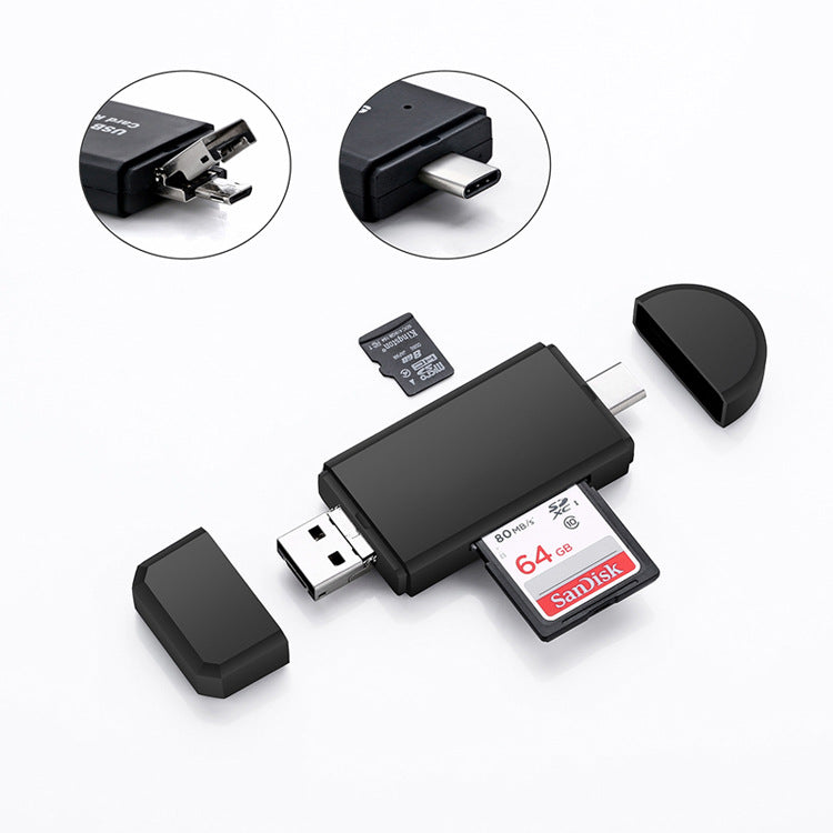 Portabler USB-Card-Reader mit Type-C