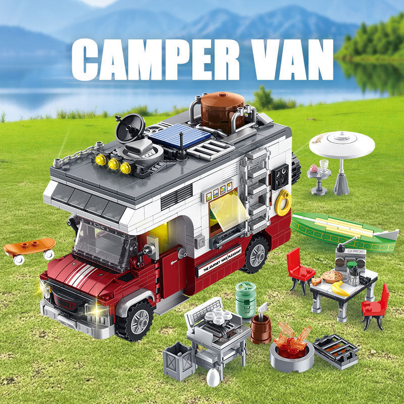 Camper Van Outdoor Cooking Spielbaustein-Set – Bild 3 | LuxeStyle